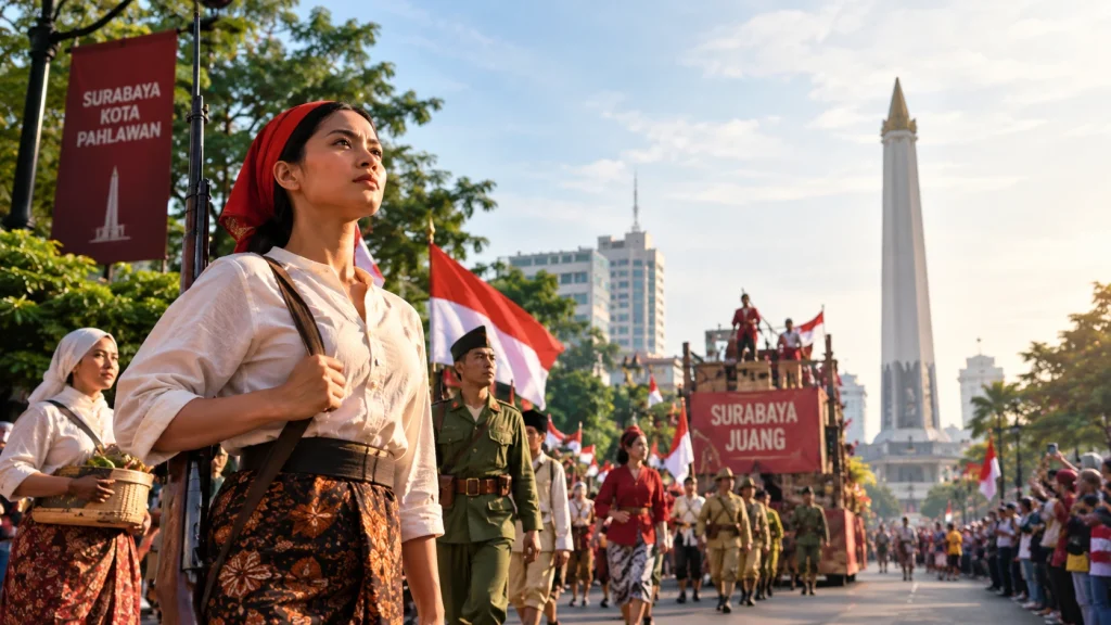 Mengenang Parade Surabaya Juang 2025, Kisah Pahlawan Perempuan Jadi Pengingat Semangat Arek-Arek Suroboyo Menjelang 2026