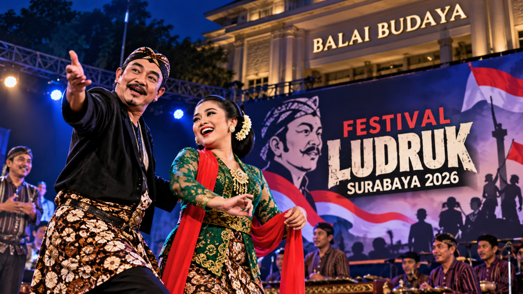 Festival Ludruk Surabaya 2026 Usung “Semangat Kepahlawanan”, 22 Grup Bersiap Berebut Panggung Balai Budaya