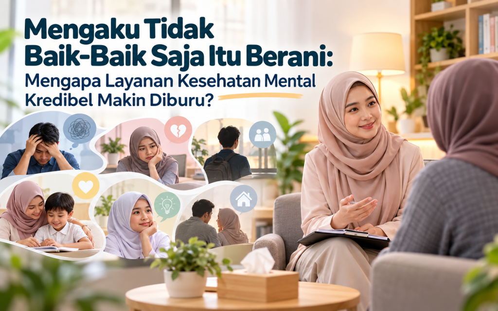 Mengaku Tidak Baik-Baik Saja Itu Berani: Mengapa Layanan Kesehatan Mental Kredibel Makin Diburu?
