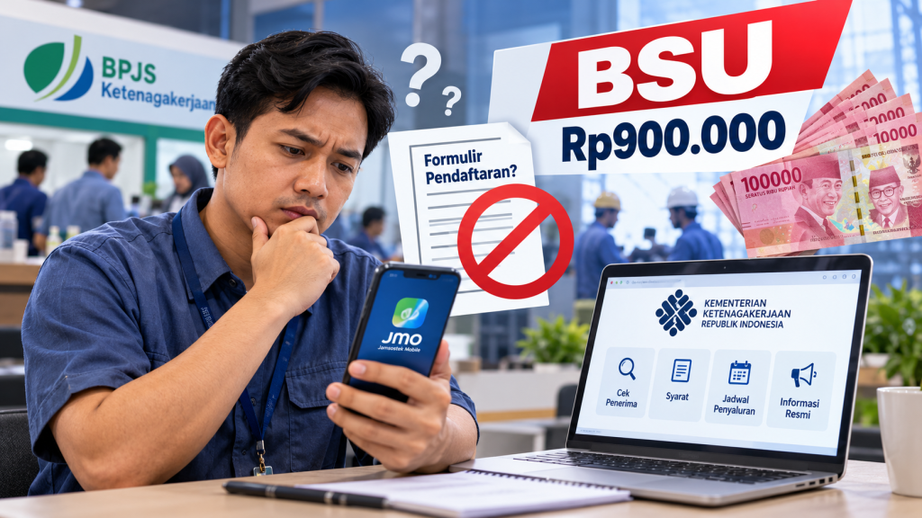 Belum punya BPJS Ketenagakerjaan, bisa dapat BSU Rp900 ribu?