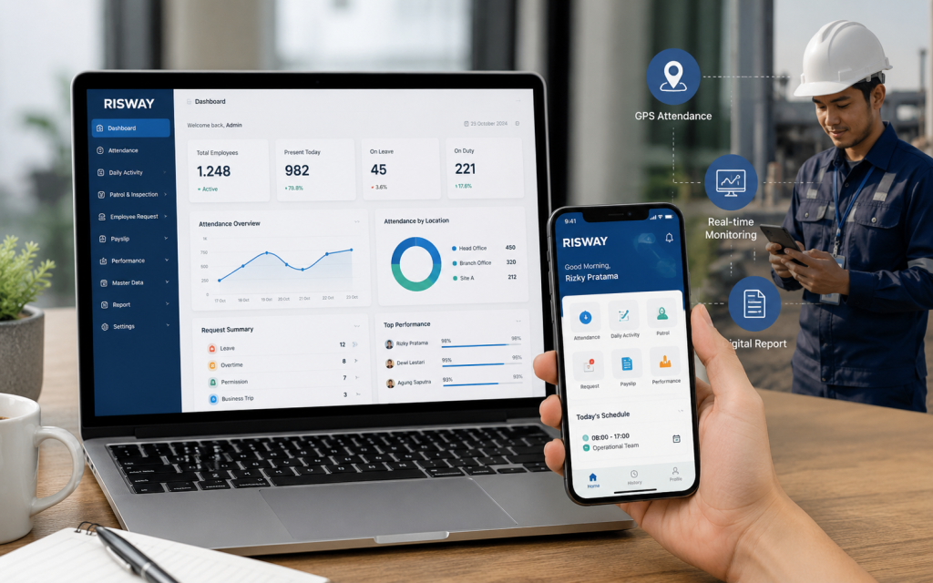RISWAY Hadirkan Platform Manajemen Karyawan, Satukan Absensi, Aktivitas, Patroli hingga Penggajian