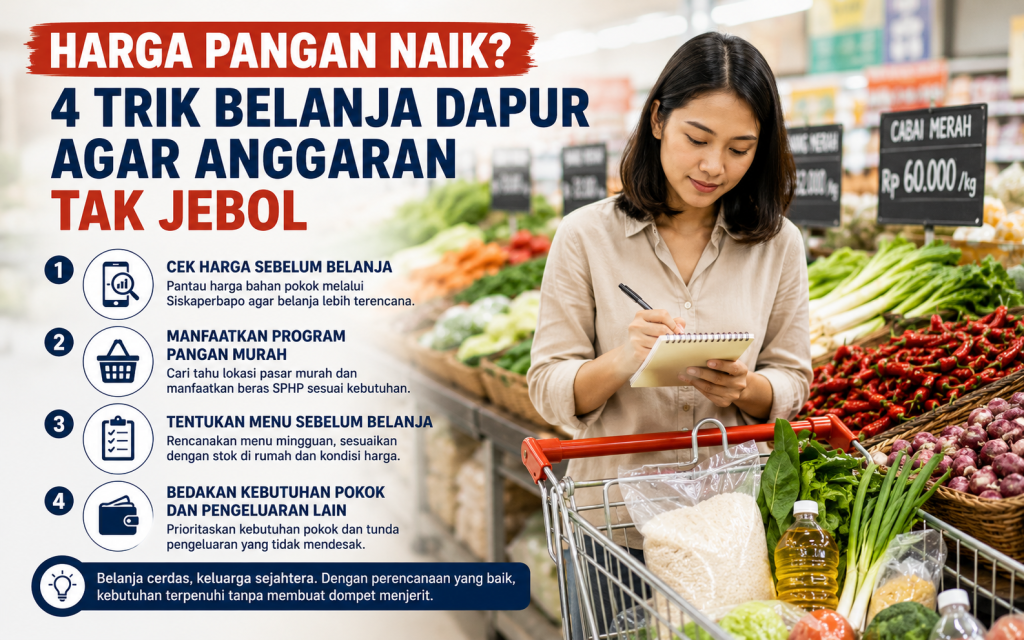 Harga Pangan Naik di Jatim? Ini 4 Trik Belanja Dapur agar Uang Bulanan Tak Cepat Habis
