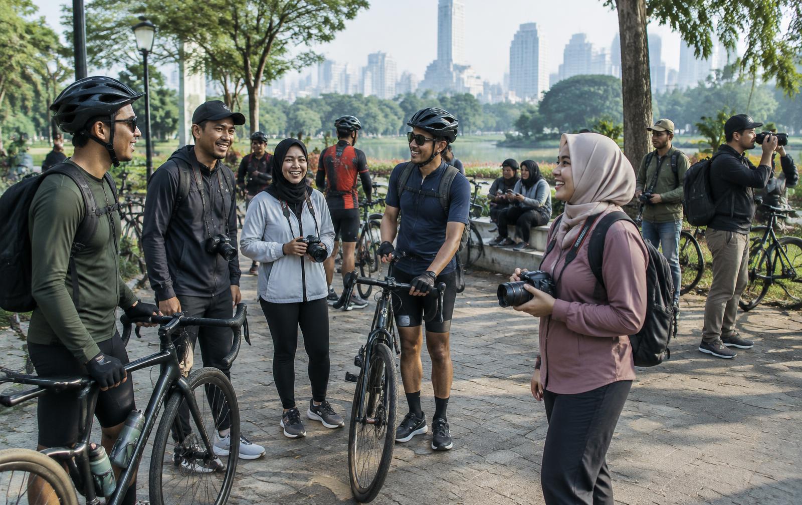 Komunitas Sepeda dan Fotografi Bertemu di Akhir Pekan